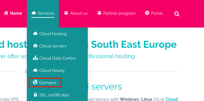 Registering a domain